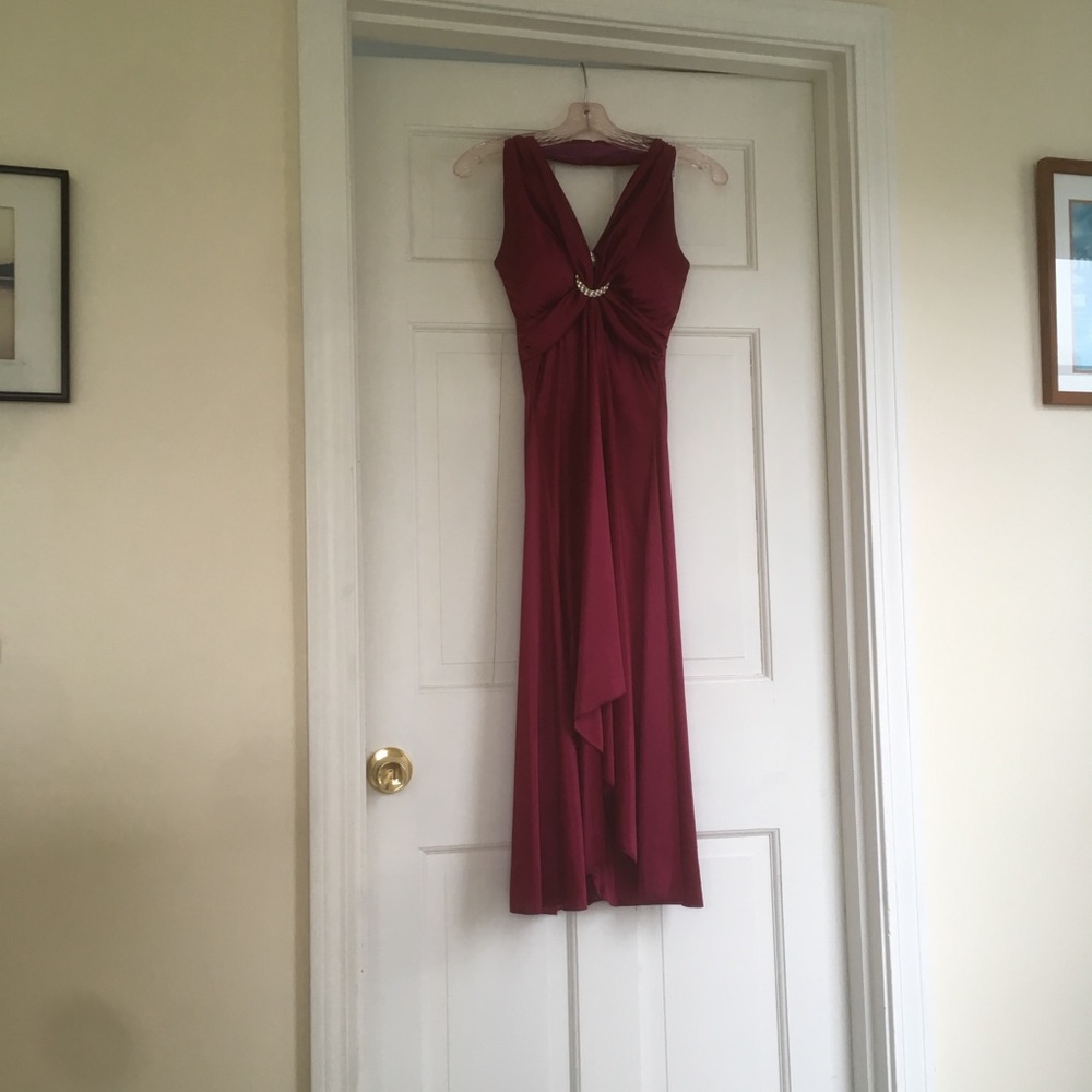 Purple high-low party dress